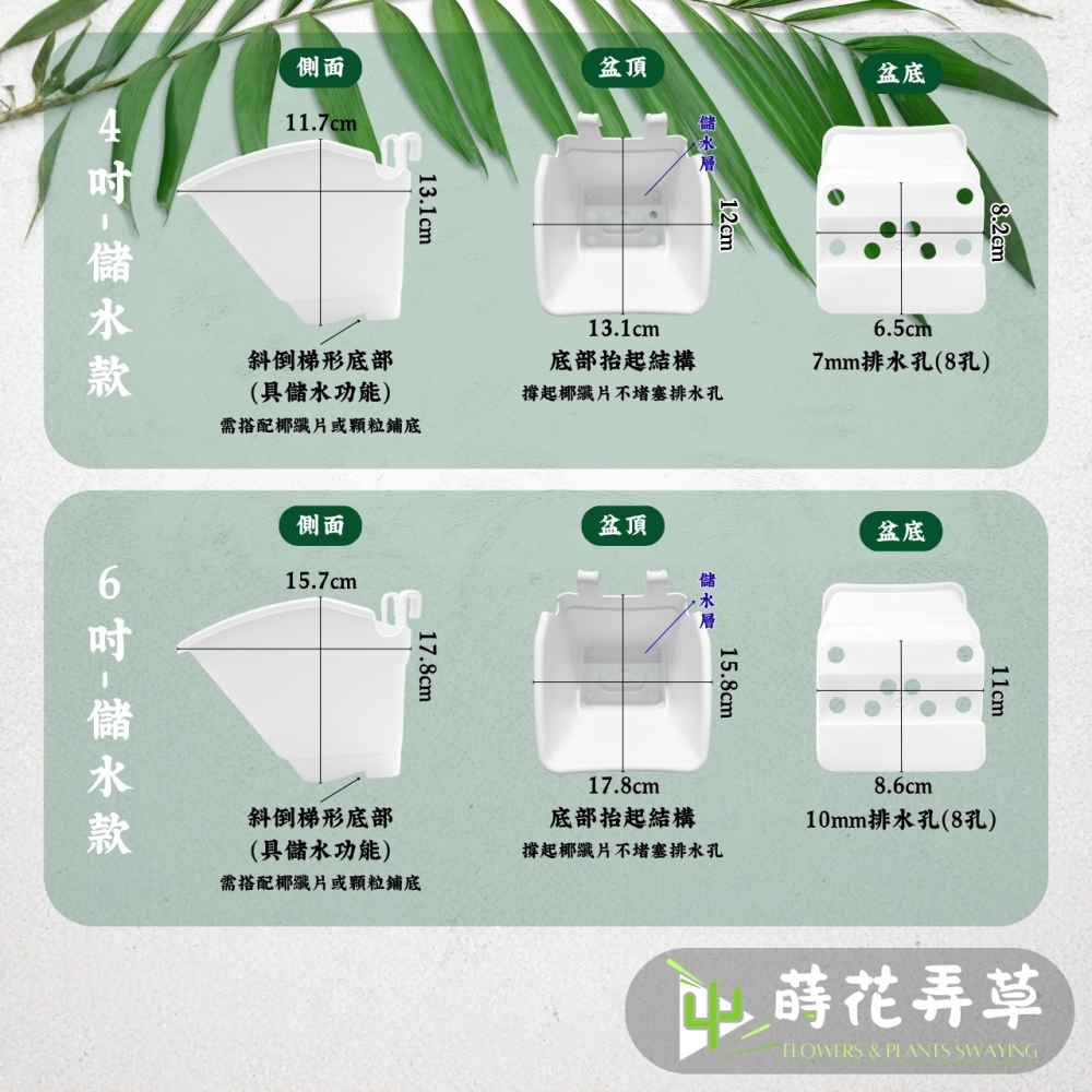 花牆掛盆(4吋、6吋)