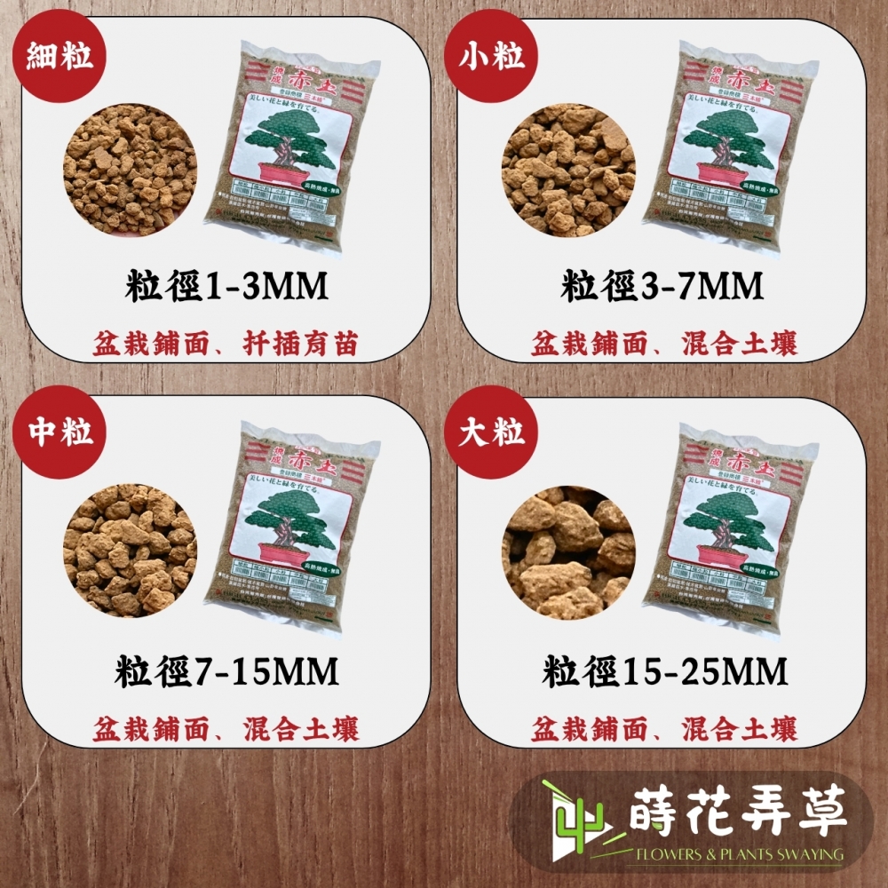 三本縣赤玉土 (多粒徑)