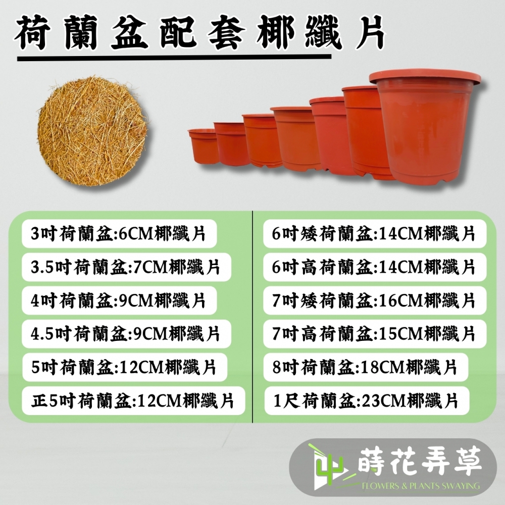 圓形椰纖片 (13cm~34cm)