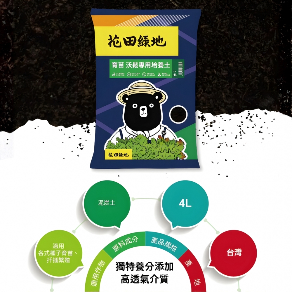 花田綠地-育苗專業栽培介質(4公升)