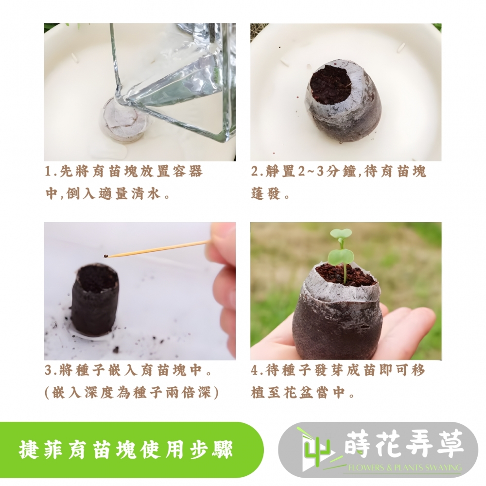 高養分育苗塊 (3cm、4cm、5cm)
