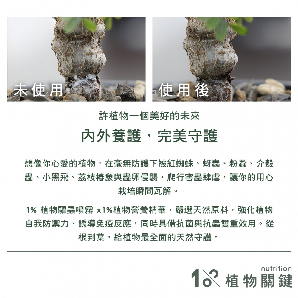 植物關鍵-Protect+甲殼素防蟲噴霧