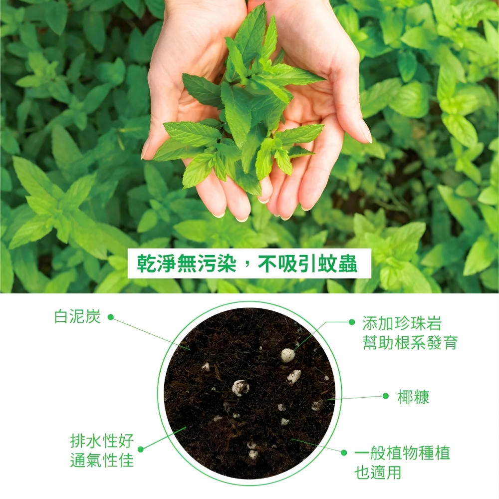 花田綠地-香草植物專用土(4公升)