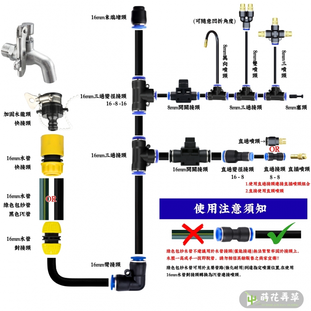 自動澆水系統 (多款式） 